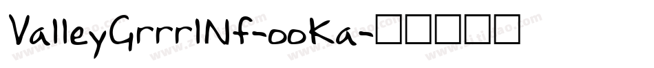 ValleyGrrrlNf-ooKa字体转换