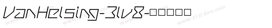 VanHelsing-3lv8字体转换