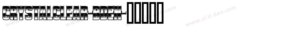 CrystalClear-BdEn字体转换