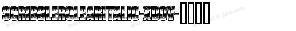 ScribblerClearItalic-xdoV字体转换