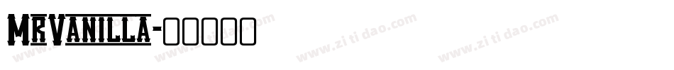 MrVanilla字体转换