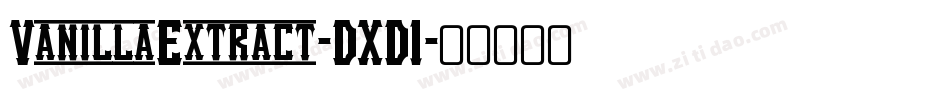 VanillaExtract-DXD1字体转换