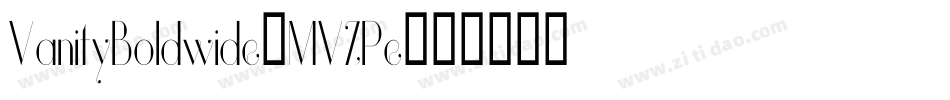 VanityBoldwide-MVZPe字体转换