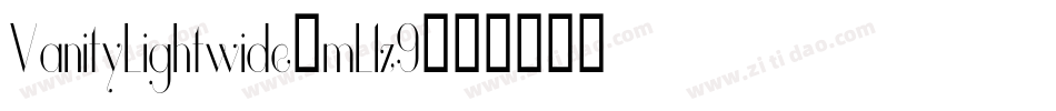 VanityLightwide-mL1z9字体转换