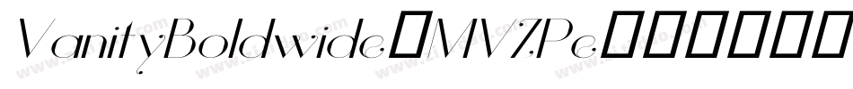 VanityBoldwide-MVZPe字体转换