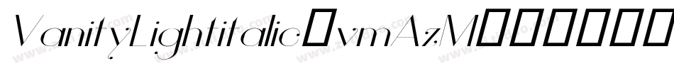 VanityLightitalic-vmAzM字体转换