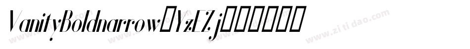 VanityBoldnarrow-YzEZj字体转换