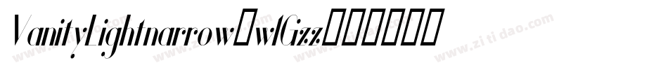 VanityLightnarrow-w1Gzz字体转换