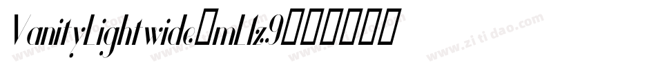 VanityLightwide-mL1z9字体转换