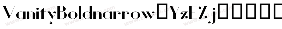 VanityBoldnarrow-YzEZj字体转换