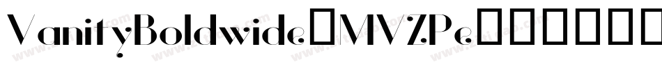VanityBoldwide-MVZPe字体转换