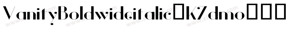 VanityBoldwideitalic-K7dmo字体转换