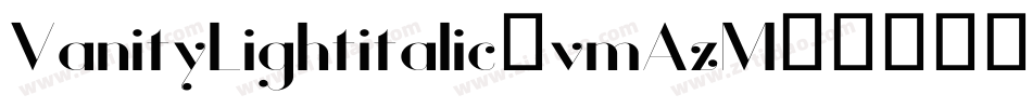 VanityLightitalic-vmAzM字体转换