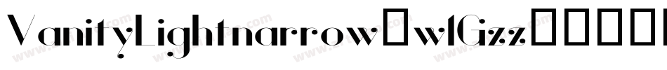 VanityLightnarrow-w1Gzz字体转换