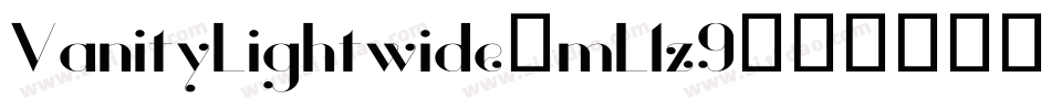 VanityLightwide-mL1z9字体转换
