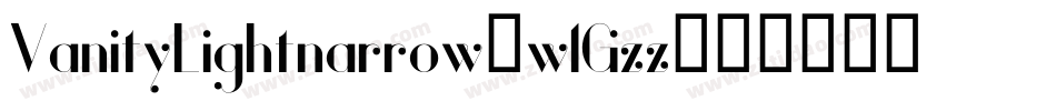 VanityLightnarrow-w1Gzz字体转换