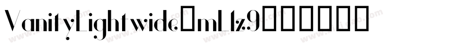 VanityLightwide-mL1z9字体转换