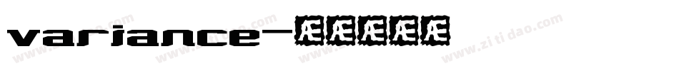 variance字体转换