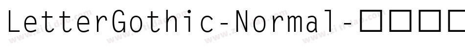 LetterGothic-Normal字体转换