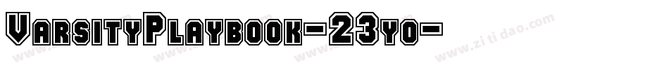 VarsityPlaybook-23yo字体转换