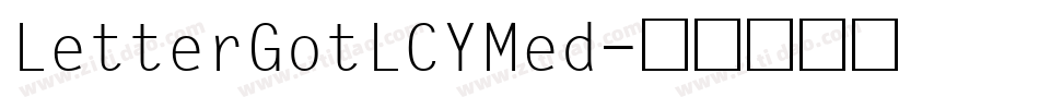 LetterGotLCYMed字体转换