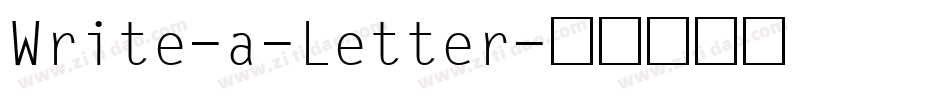Write-a-Letter字体转换