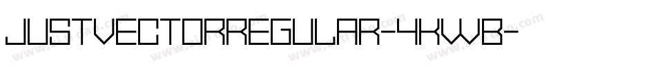 JustVectorRegular-4KWB字体转换