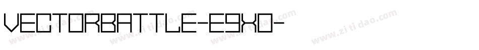 VectorBattle-e9XO字体转换