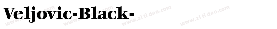 Veljovic-Black字体转换