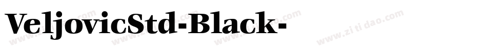 VeljovicStd-Black字体转换