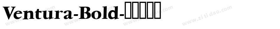 Ventura-Bold字体转换