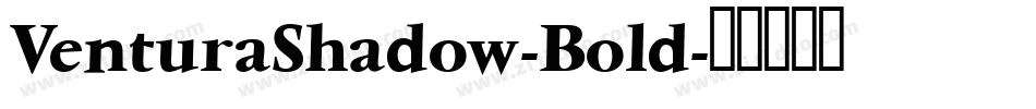 VenturaShadow-Bold字体转换