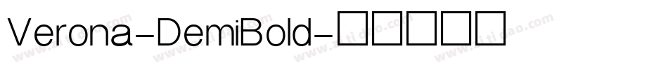 Verona-DemiBold字体转换