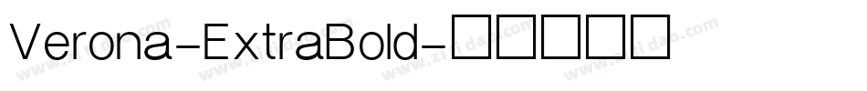Verona-ExtraBold字体转换