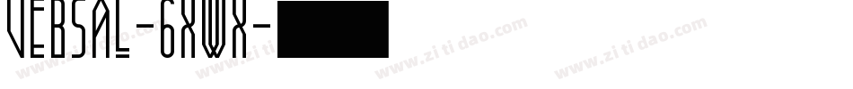 Versal-6xwx字体转换
