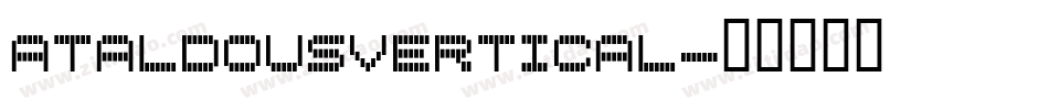 ATAldousVertical字体转换