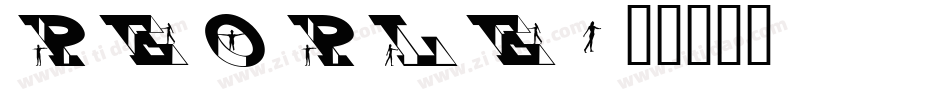PEOPLE字体转换