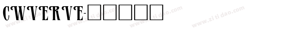 CWVERVE字体转换