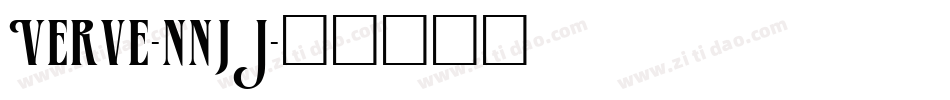 Verve-nnjJ字体转换