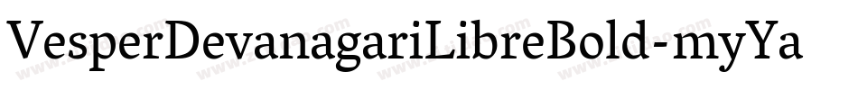 VesperDevanagariLibreBold-myYa字体转换