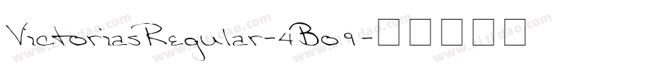 VictoriasRegular-4Bo9字体转换