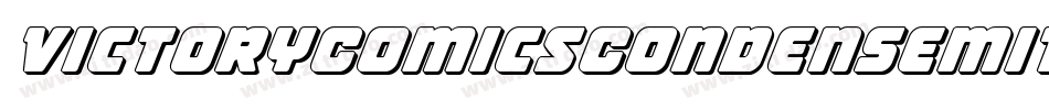 VictoryComicsCondenSemital-P0ex字体转换