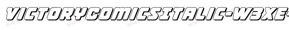 VictoryComicsItalic-W3xE字体转换 VictoryComicsItalic-W3xE字体转换