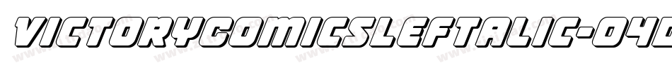 VictoryComicsLeftalic-O404字体转换
