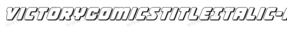 VictoryComicsTitleItalic-ArVL字体转换
