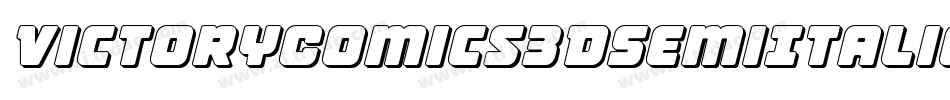 VictoryComics3DSemiItalic-v9W7字体转换 VictoryComics3DSemiItalic-v9W7字体转换