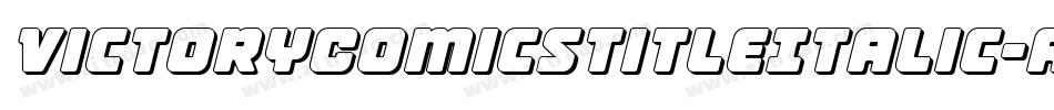 VictoryComicsTitleItalic-ArVL字体转换