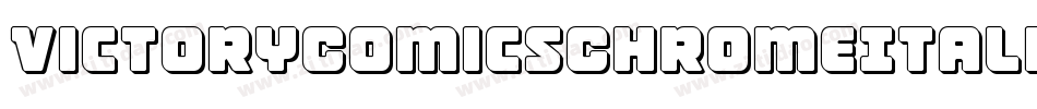 VictoryComicsChromeItalic-7JVR字体转换