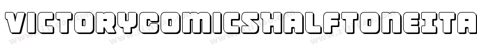 VictoryComicsHalftoneItalic-eBr6字体转换