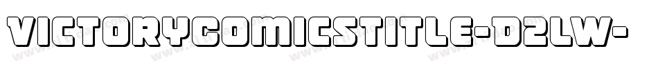 VictoryComicsTitle-D2lW字体转换